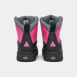 Girls' Big Kids' Nike Woodside 2 High ACG Winter Boots Pink Foil/Black/Cool Grey - 524876 600 -Sports Fashion 524876 600 P4