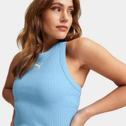 Women's Puma Classics Ribbed Sleeveless Dress Day Dream - 53807993 400 9 Women's Puma Classics Ribbed Sleeveless Dress Day Dream - 53807993 400 -Sports Fashion 53807993 400 M5