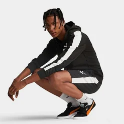 Men's Puma T7 Iconic 8" Logo Shorts Puma Black - 53821801 001 -Sports Fashion 53821801 001 M5