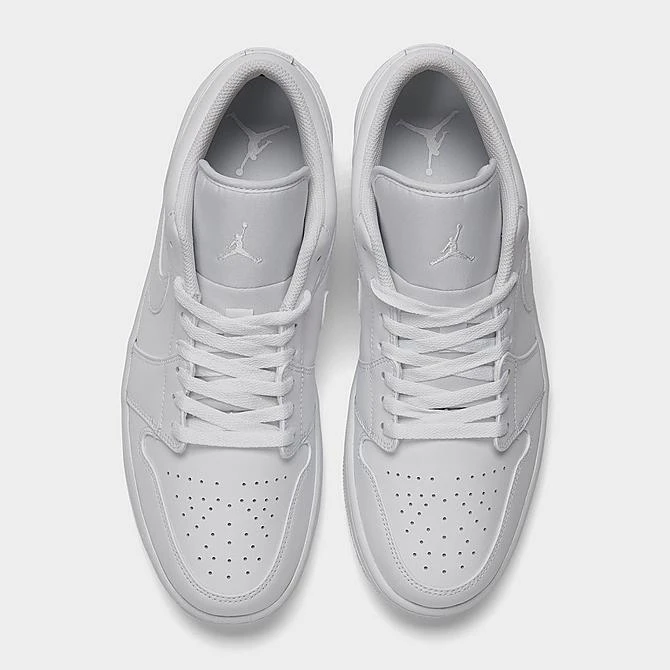Nike Air Jordan Retro 1 Low Casual Shoes White/White/White - 553558 136 5 Nike Air Jordan Retro 1 Low Casual Shoes White/White/White - 553558 136 - Image 5