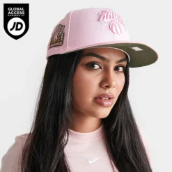 New Era New York Knicks NBA Pink 9FIFTY Snapback Hat - 60363623 650