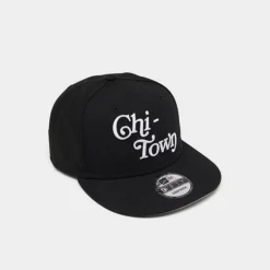 New Era Chi-Town Script Icon 9FIFTY Snapback Hat Black - 60363643 001 -Sports Fashion 60363643 001 P3