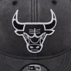 New Era Chicago Bulls NBA Washed 9FIFTY Snapback Hat Washed Black/Black/White - 60422423 001 -Sports Fashion 60422423 001 P5