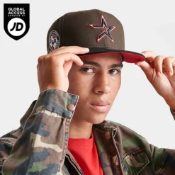 New Era Houston Astros MLB 9FIFTY Snapback Hat Red/Brown/Black - 60422446 200