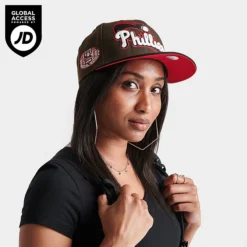 New Era Philadelphia Phillies MLB 9FIFTY Snapback Hat Red/Brown/Black - 60422452 200