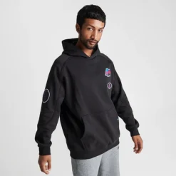 Men's Puma BMW M Motorsport Statement Patchwork Logo Graphic Hoodie Black - 621073 001 -Sports Fashion 621073 001 M3