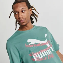 Men's Puma Sportswear International Logo Graphic T-Shirt Adriatic - 62128184 060 10 Men's Puma Sportswear International Logo Graphic T-Shirt Adriatic - 62128184 060 -Sports Fashion 62128184 060 M5