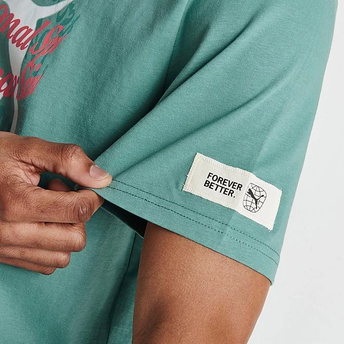 Men's Puma Sportswear International Logo Graphic T-Shirt Adriatic - 62128184 060 6 Men's Puma Sportswear International Logo Graphic T-Shirt Adriatic - 62128184 060 - Image 6