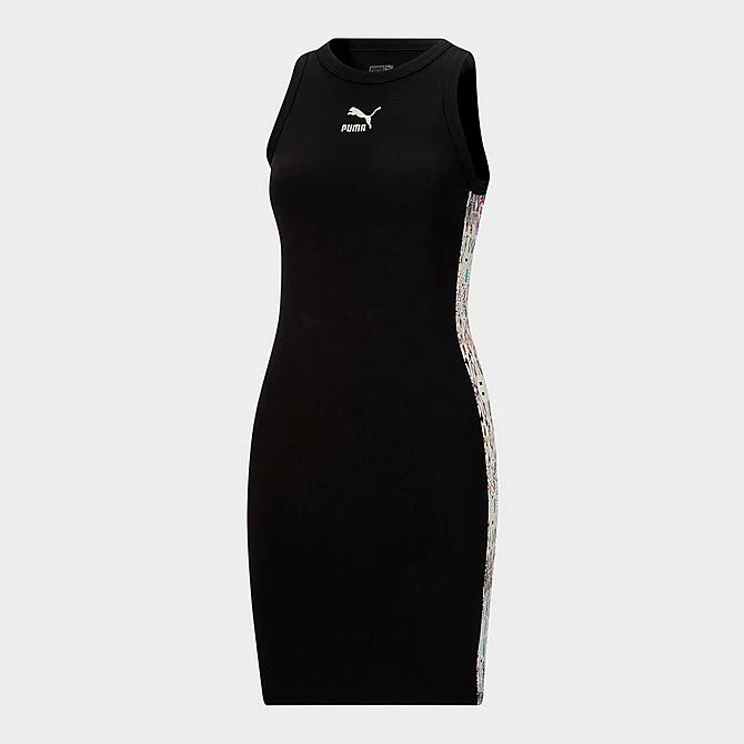 Women's Puma Iconic T7 Artisan Tank Dress Puma Black/Artisan All-over Print - 62259601 001 4 Women's Puma Iconic T7 Artisan Tank Dress Puma Black/Artisan All-over Print - 62259601 001 - Image 4