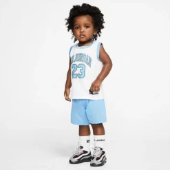 Nike Boys' Infant Jordan HBR Muscle Tank And Shorts Set Photo Blue/White - 657559 B9F