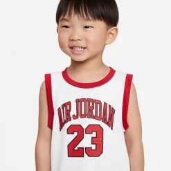 Nike Boys' Infant Jordan HBR Muscle Tank And Shorts Set White/Red - 657559 R78 -Sports Fashion 657559 R78 M3