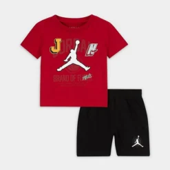 Nike Infant Jordan Gym 23 T-Shirt And Shorts Set Red/Black - 65C168 023