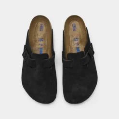 Men's Birkenstock Boston Soft Footbed Clogs Black - 660471 001 -Sports Fashion 660471 001 P5