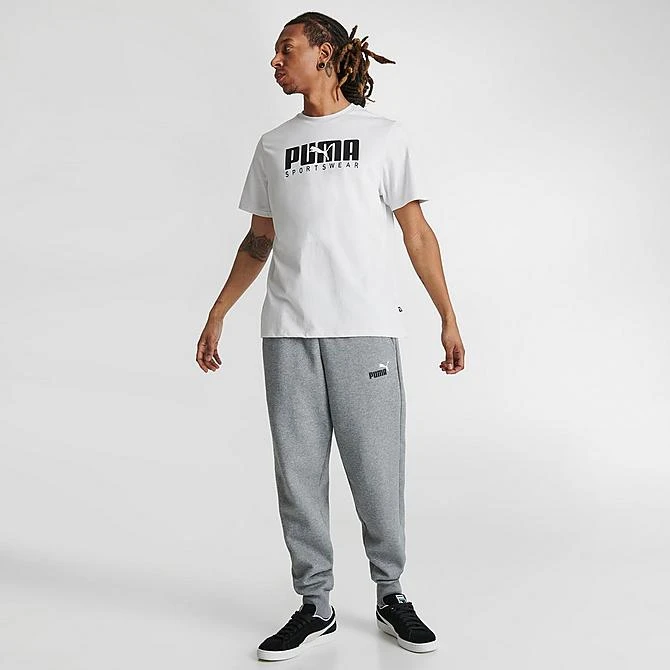 Men's Puma Sportswear Logo T-Shirt White/Black - 67712472 060 2 Men's Puma Sportswear Logo T-Shirt White/Black - 67712472 060 - Image 2