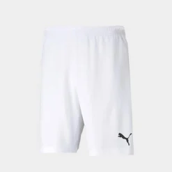 Men's Puma TeamRISE Soccer Shorts Puma White/Puma Black - 70494203 100