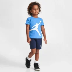 Nike Kids' Toddler Jordan Jumbo Jumpman T-Shirt And Shorts Set Midnight Navy - 75C138 U90