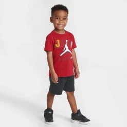 Nike Kids' Toddler Jordan Gym 23 T-Shirt And Shorts Set Red/Black - 75C168 023
