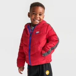 Kids' Toddler Nike Futura Taped Puffer Jacket University Red - 76J728 U10
