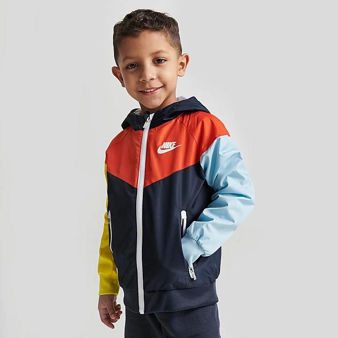 Kids' Toddler Nike Active Joy Windrunner Jacket And Shorts Set Midnight Navy - 76K469 U90 3 Kids' Toddler Nike Active Joy Windrunner Jacket And Shorts Set Midnight Navy - 76K469 U90 - Image 3
