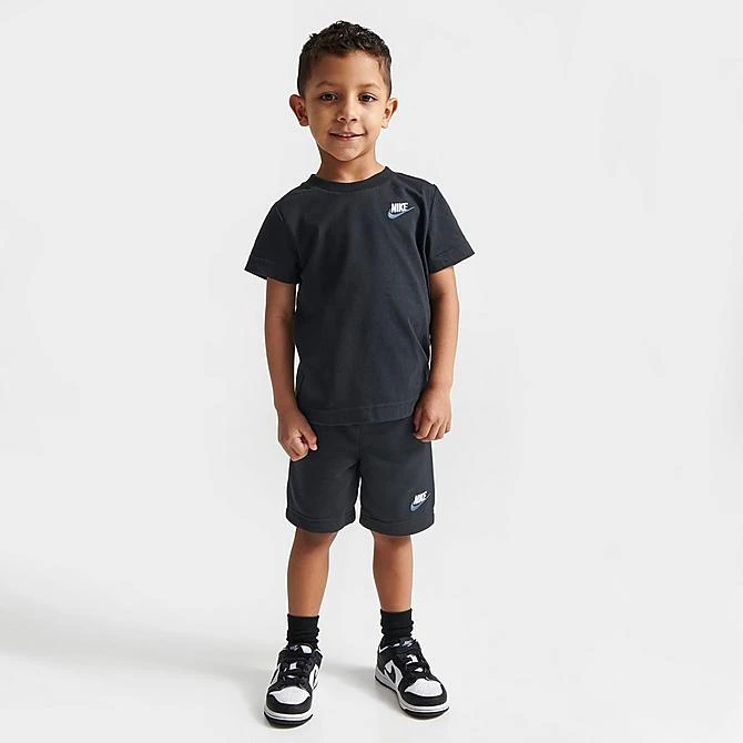 Kids' Toddler Nike Club LBR T-Shirt And Shorts Set Black - 76K746 023 5 Kids' Toddler Nike Club LBR T-Shirt And Shorts Set Black - 76K746 023 - Image 5