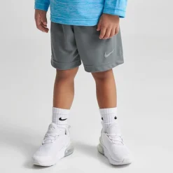 Kids' Toddler Nike Dri-FIT Quarter-Zip Top And Shorts Set Blue/Dark Grey - 76K753 M19 9 Kids' Toddler Nike Dri-FIT Quarter-Zip Top And Shorts Set Blue/Dark Grey - 76K753 M19 -Sports Fashion 76K753 M19 M4