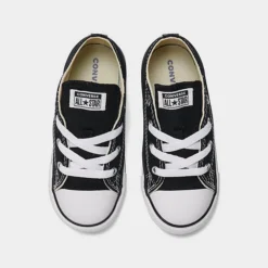 Kids' Toddler Converse Chuck Taylor Low Top Casual Shoes Black - 7J235 BLK -Sports Fashion 7J235 BLK P5