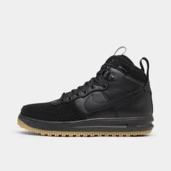 Men's Nike Lunar Force 1 Duckboots Black/Metallic Silver/Anthracite/Black - 805899 003
