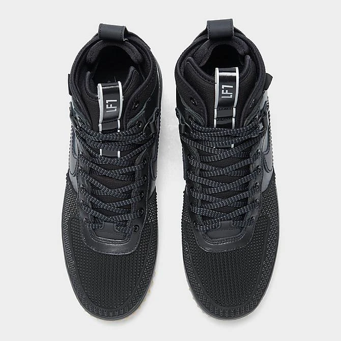 Men's Nike Lunar Force 1 Duckboots Black/Metallic Silver/Anthracite/Black - 805899 003 5 Men's Nike Lunar Force 1 Duckboots Black/Metallic Silver/Anthracite/Black - 805899 003 - Image 5