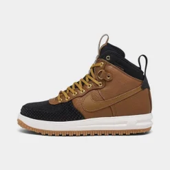 Men's Nike Lunar Force 1 Duckboots Ale Brown/Ale Brown/Black/Gold Tone - 805899 202