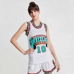 Women's Mitchell & Ness Vancouver Grizzlies NBA Mike Bibby Basketball Jersey White - 8120VGRW WHT -Sports Fashion 8120VGRW WHT M3
