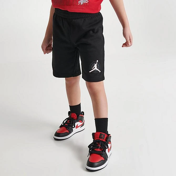 Nike Little Kids’ Jordan Gym 23 T-Shirt And Shorts Set Red/Black - 85C168 023 4 Nike Little Kids’ Jordan Gym 23 T-Shirt And Shorts Set Red/Black - 85C168 023 - Image 4
