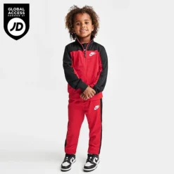 Boys' Little Kids' Nike Track Suit And T-Shirt Set Black/Red - 86K150 U10