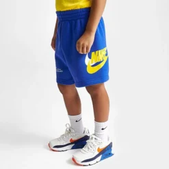 Little Kids' Nike HBR Icon T-Shirt And Shorts Set Yellow/Blue - 86K435 U89 -Sports Fashion 86K435 U89 M4