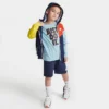 Little Kids' Nike Active Joy Windrunner Jacket And Shorts Set Midnight Navy - 86K469 U90