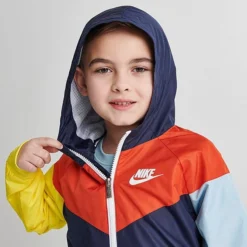 Little Kids' Nike Active Joy Windrunner Jacket And Shorts Set Midnight Navy - 86K469 U90 -Sports Fashion 86K469 U90 M5