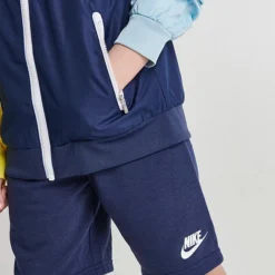 Little Kids' Nike Active Joy Windrunner Jacket And Shorts Set Midnight Navy - 86K469 U90 -Sports Fashion 86K469 U90 M6