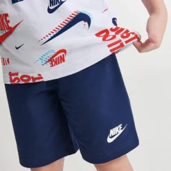 Little Kids' Nike Active Joy T-Shirt And Shorts Set White/Midnight Navy - 86K471 BAK 11 Little Kids' Nike Active Joy T-Shirt And Shorts Set White/Midnight Navy - 86K471 BAK -Sports Fashion 86K471 BAK M6