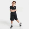 Little Kids' Nike Club LBR T-Shirt And Shorts Set Black - 86K746 023