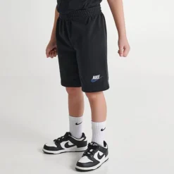 Little Kids' Nike Club LBR T-Shirt And Shorts Set Black - 86K746 023 -Sports Fashion 86K746 023 M4