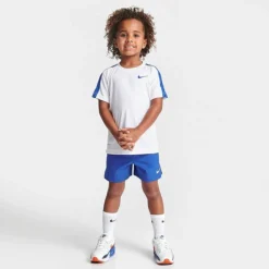 Little Kids' Nike Tennis T-Shirt And Shorts Set White/Blue - 86L000 U89