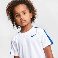 Little Kids' Nike Tennis T-Shirt And Shorts Set White/Blue - 86L000 U89 -Sports Fashion 86L000 U89 M5