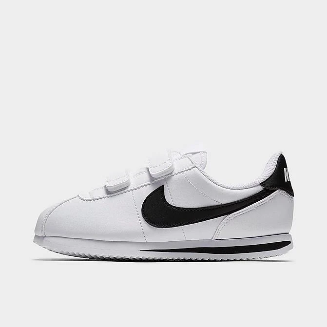 Boys' Little Kids' Nike Cortez Basic SL Casual Shoes White/Black - 904767 102 1 Boys' Little Kids' Nike Cortez Basic SL Casual Shoes White/Black - 904767 102
