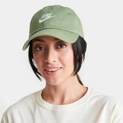 Nike Sportswear Heritage86 Futura Washed Adjustable Back Hat Oil Green/White - 913011Â 386