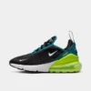 Big Kids' Nike Air Max 270 Casual Shoes Black/Bright Spruce/Barely Volt/White - 943345 026