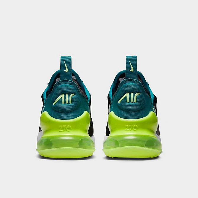 Big Kids' Nike Air Max 270 Casual Shoes Black/Bright Spruce/Barely Volt/White - 943345 026 4 Big Kids' Nike Air Max 270 Casual Shoes Black/Bright Spruce/Barely Volt/White - 943345 026 - Image 4