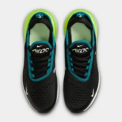 Big Kids' Nike Air Max 270 Casual Shoes Black/Bright Spruce/Barely Volt/White - 943345 026 10 Big Kids' Nike Air Max 270 Casual Shoes Black/Bright Spruce/Barely Volt/White - 943345 026 -Sports Fashion 943345 026 P5