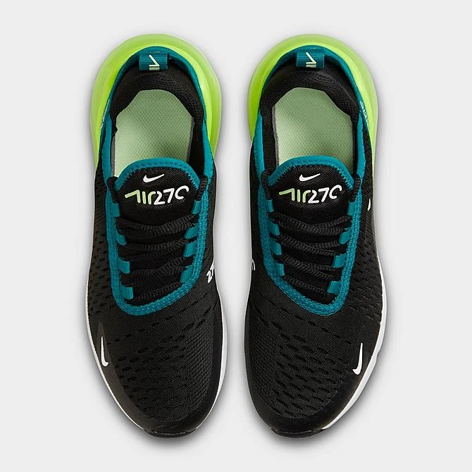 Big Kids' Nike Air Max 270 Casual Shoes Black/Bright Spruce/Barely Volt/White - 943345 026 5 Big Kids' Nike Air Max 270 Casual Shoes Black/Bright Spruce/Barely Volt/White - 943345 026 - Image 5