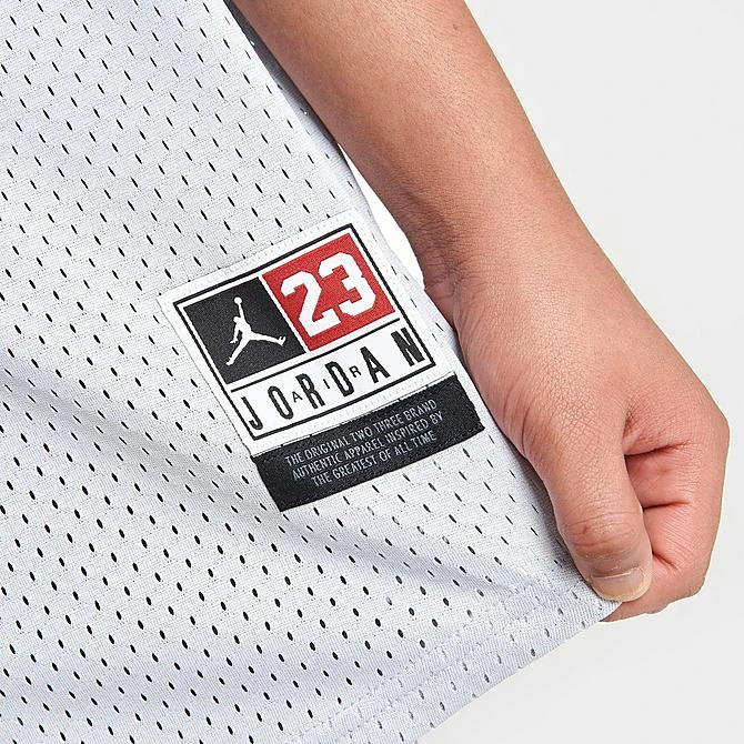 Nike Kids' Jordan V-Neck Baseball Jersey Grey/Red - 954893 G3A 6 Nike Kids' Jordan V-Neck Baseball Jersey Grey/Red - 954893 G3A - Image 6