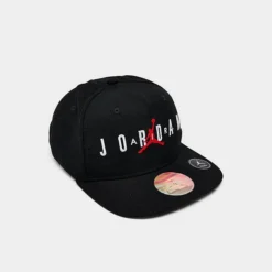 Nike Kids' Jordan Jumpman Snapback Hat Black/Gym Red/White - 9A0128 023 -Sports Fashion 9A0128 023 P3