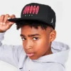 Nike Kids' Jordan MVP Snapback Hat Black/Red - 9A0697A 023